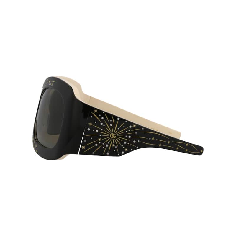 Gucci Shield-Frame Acetate Sunglasses