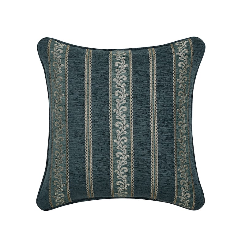 Nancy 20" Square Decorative Throw Pillow - Polyester - Teal - Accent