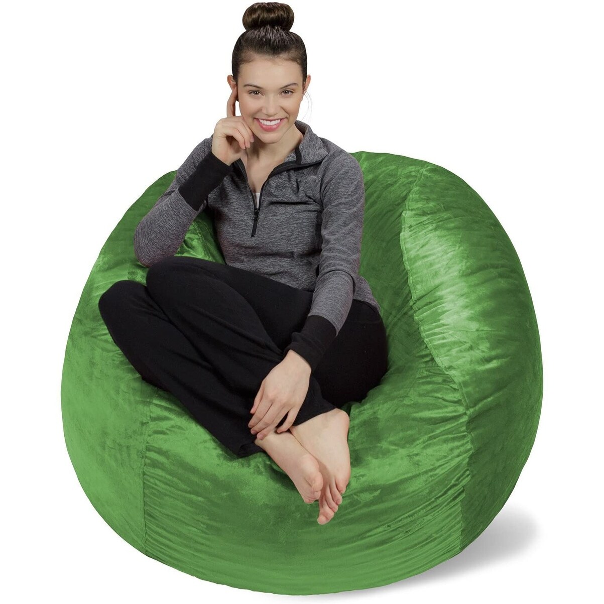  Chill Sack Bean Bag Chair: Giant 8' Memory Foam Furniture Bean  Bag - Big Sofa with Soft Micro Fiber Cover - Charcoal : Home & Kitchen