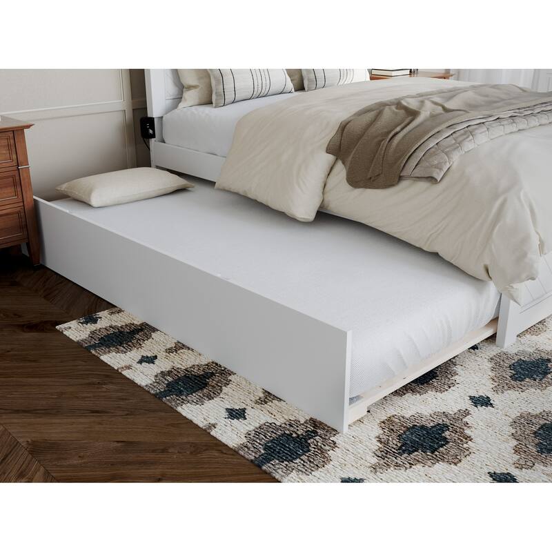 AFI, Canyon Platform Bed with Matching Footboard & Trundle