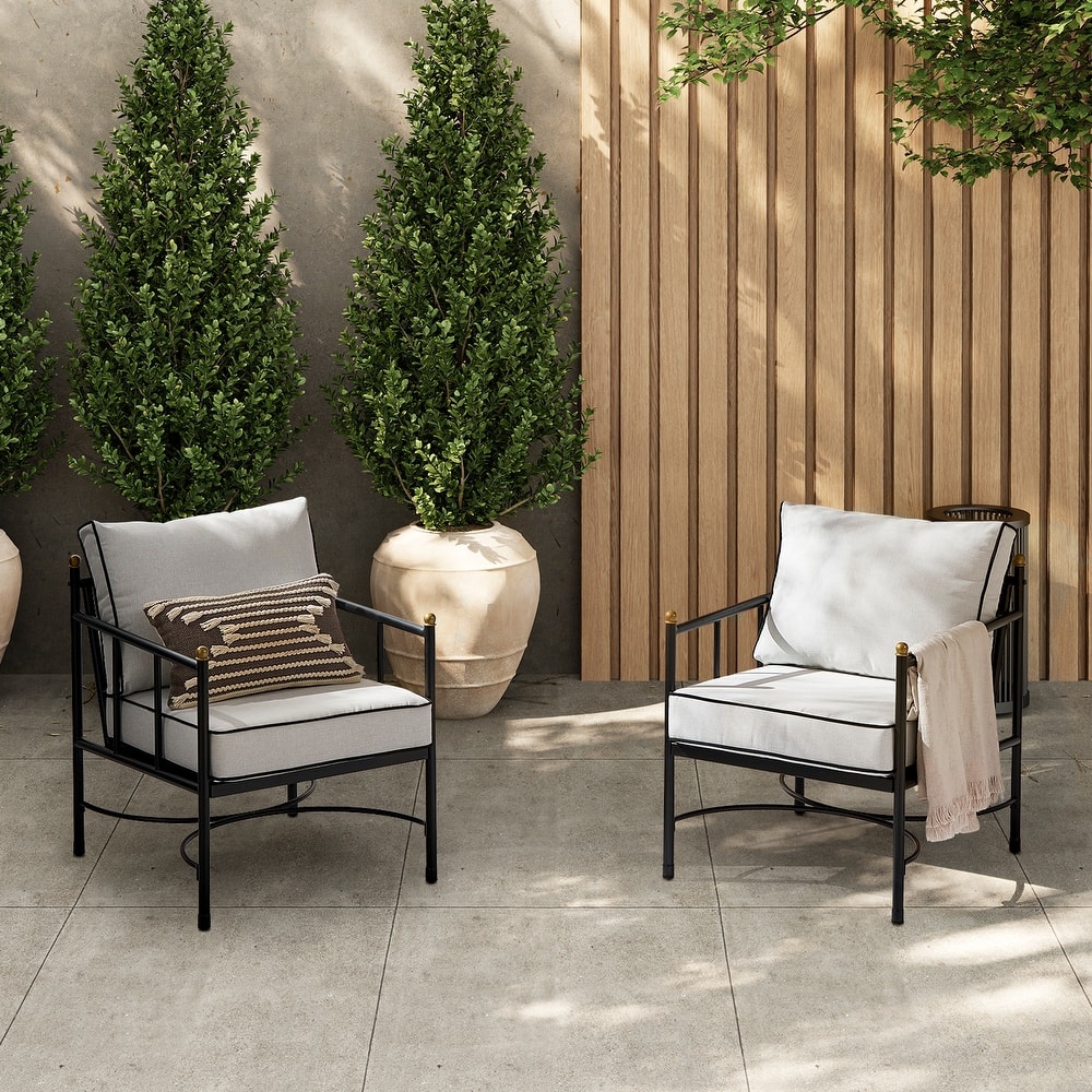 Mopio Odelia Patio Furniture, Outdoor Sectional Conversation Set