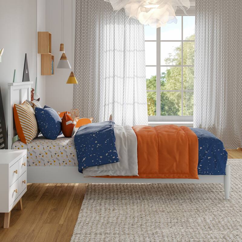 Charlotte Solid Wood Low Profile Platform Bed