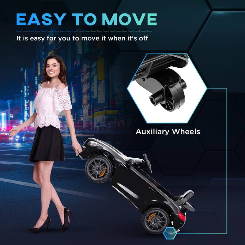 12V Licensed Mercedes-Benz AMG GTR Ride-On Car for Kids with Remote Control, Music, Lights - Electric Vehicle