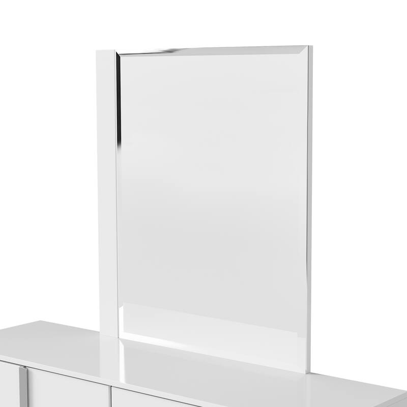 Furniture of America Erina Modern Glossy 6-Piece Panel Bedroom Set
