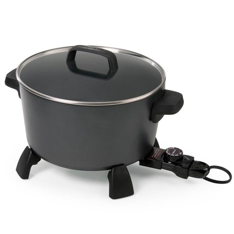 Presto 10-Quart Kitchen Kettle XL Multi-Cooker, Steamer & Deep Fryer, Black - 6.92