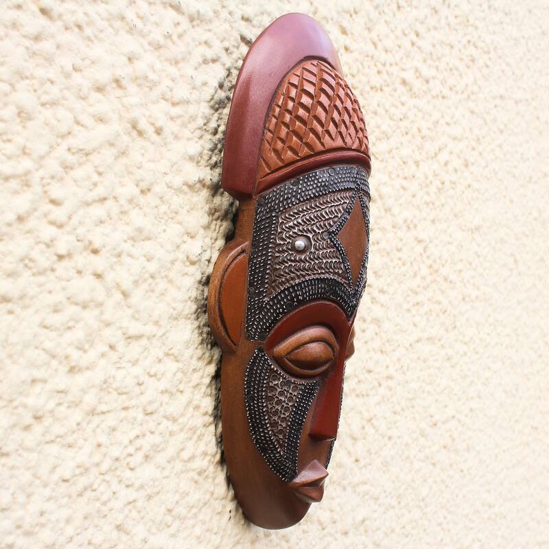 Novica Handmade My Protector African Wood Mask
