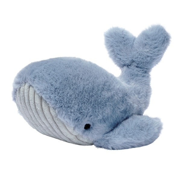 slide 2 of 6, Lambs & Ivy Bubbles & Squirt Soft Plush Blue Whale Stuffed Animal Toy