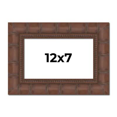 12x7 Frame Pewter Solid Wood Picture Frame Width 1.625 Inches | Interior Frame Depth 0.6875 Inches