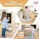 preview thumbnail 14 of 21, Kids Art Center Wooden Table Bench Set - 45" x 32" x 39.5"