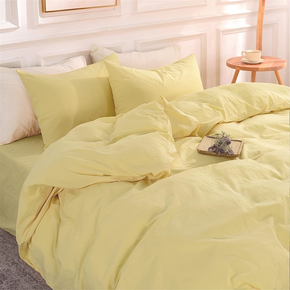 Yellow Cotton Duvet Covers and Sets Bed Bath Beyond