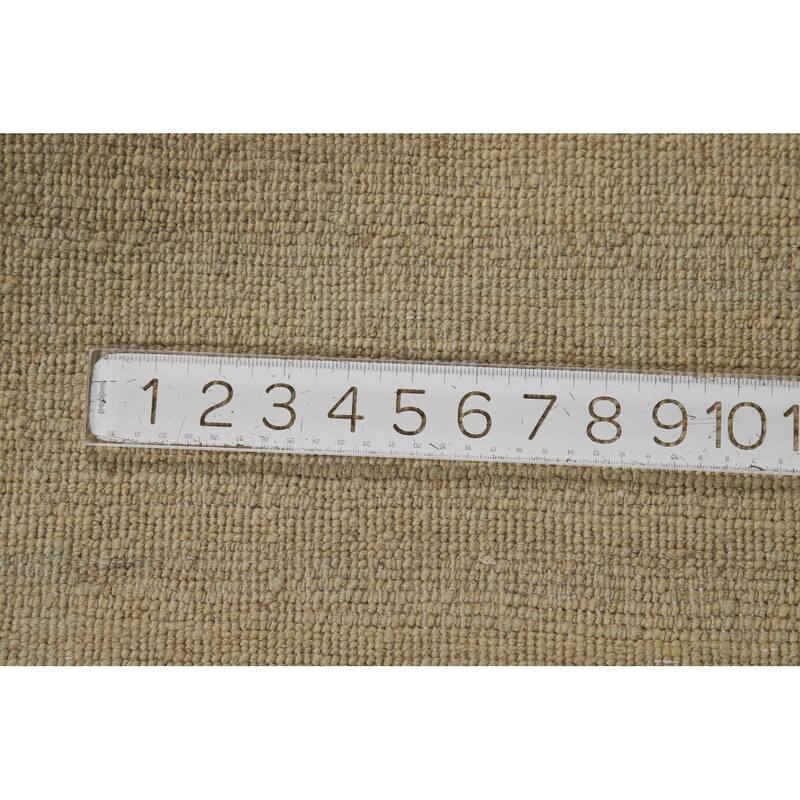 Modern Gabbeh Oriental Foyer Rug Handmade Beige Wool Carpet - 3'5"x 5'0"