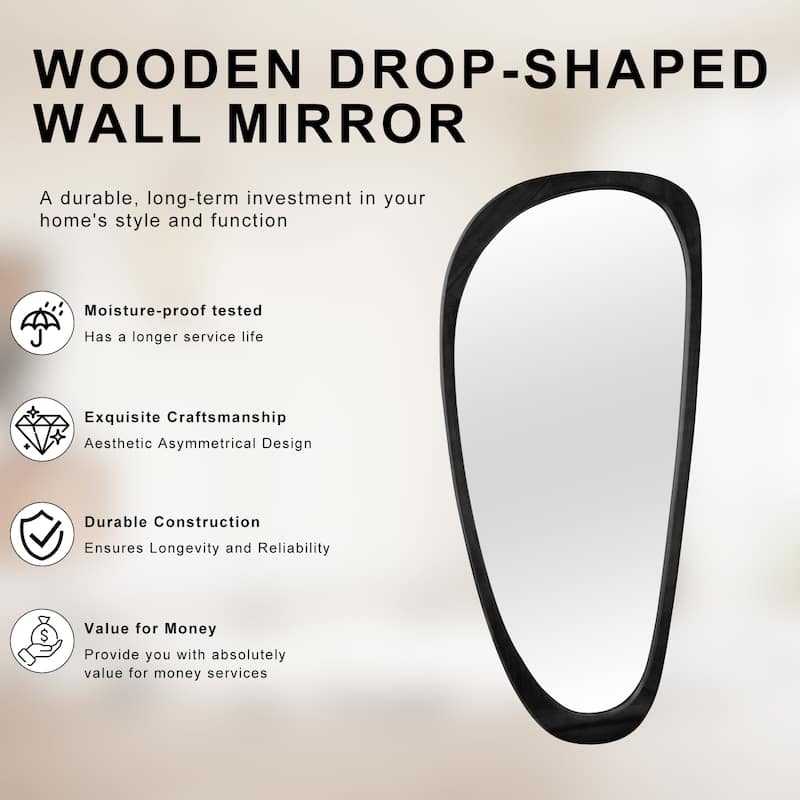 Unique Silhouette: Curved-shaped, Stylish Wall Mirror