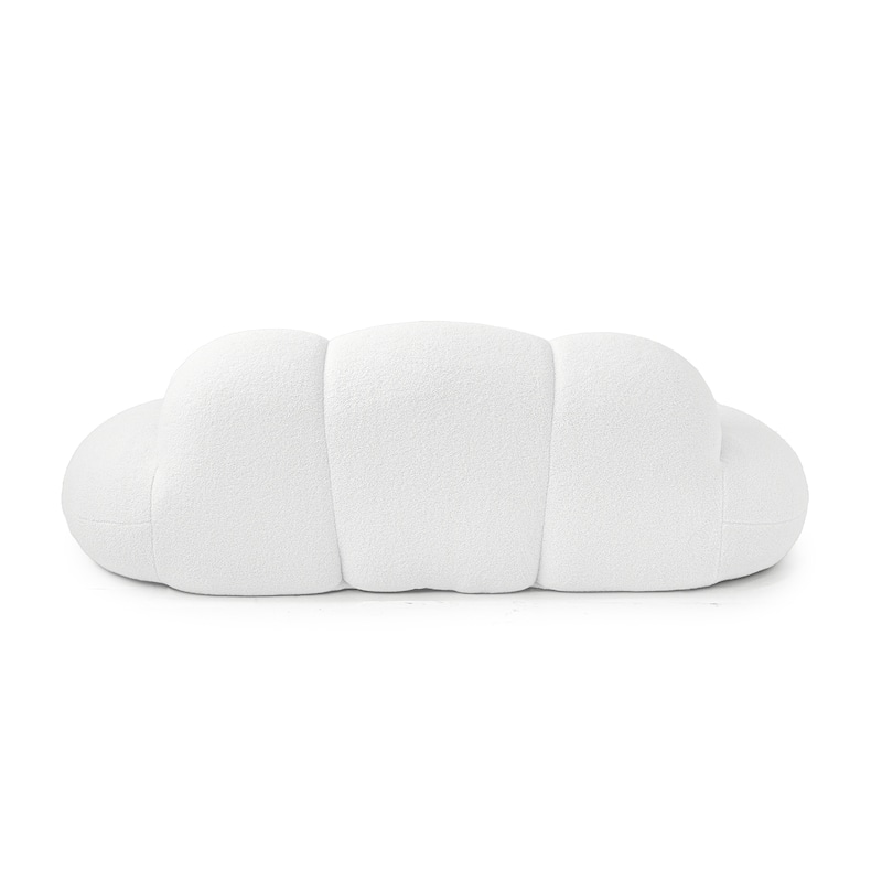 Boucle Upholstered Cloud Sofa Modern Frameless Floor Couch