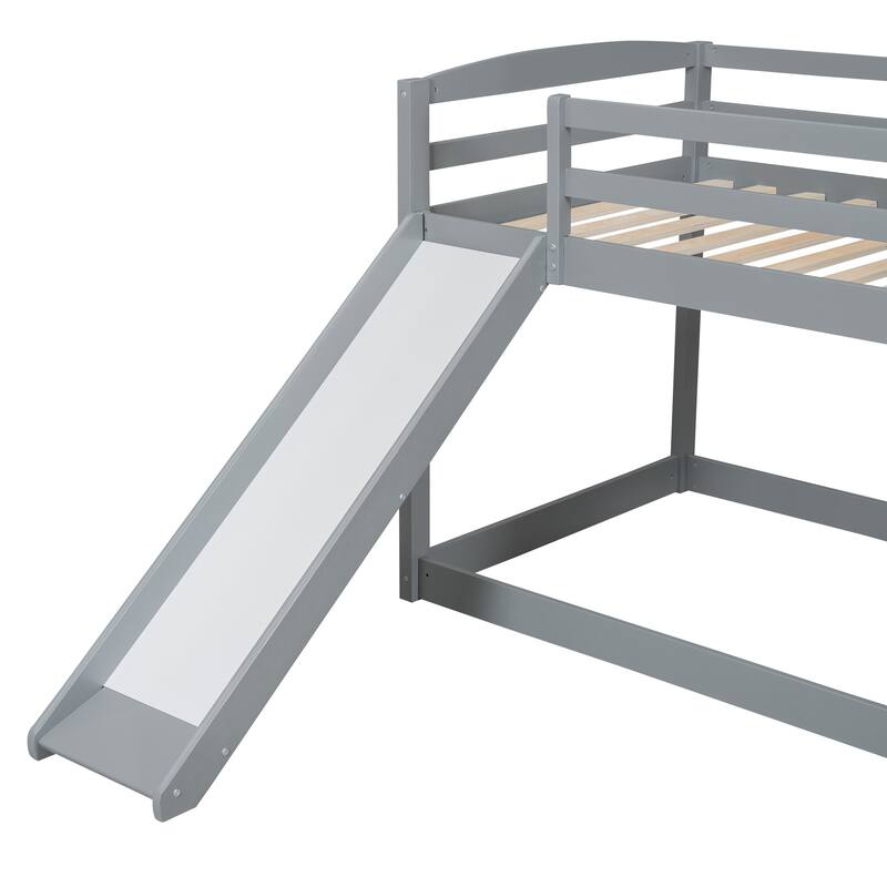 Bunk Bed with Convertible Slide and Ladder