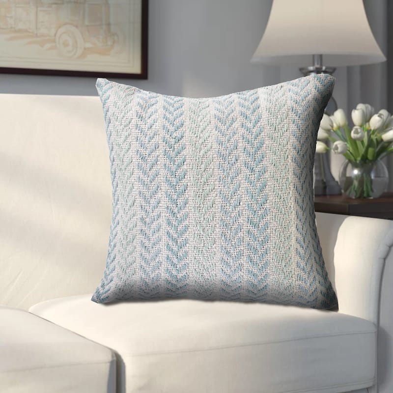 Porch & Den Tia Chevron Stripe Pattern 18-inch Throw Pillow