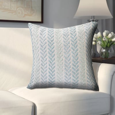 Porch & Den Tia Chevron Stripe Pattern 18-inch Throw Pillow