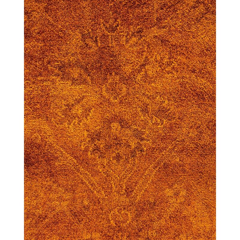 Overdyed, One-of-a-Kind Hand-Knotted Area Rug - Gold - 6' 0" x 9' 0"