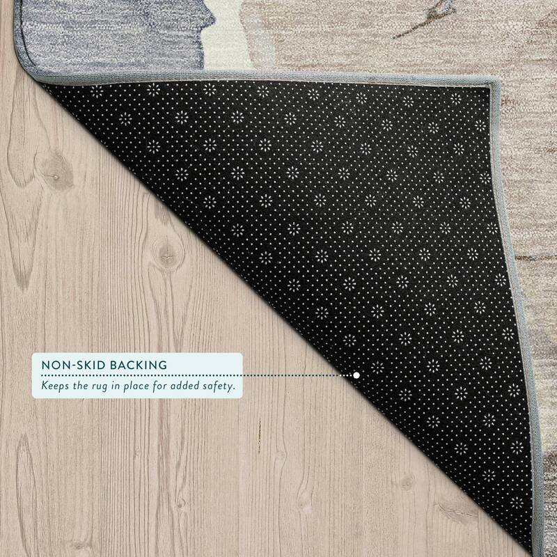 Machine Washable Indoor/ Outdoor Floral Mara Chantille Rug