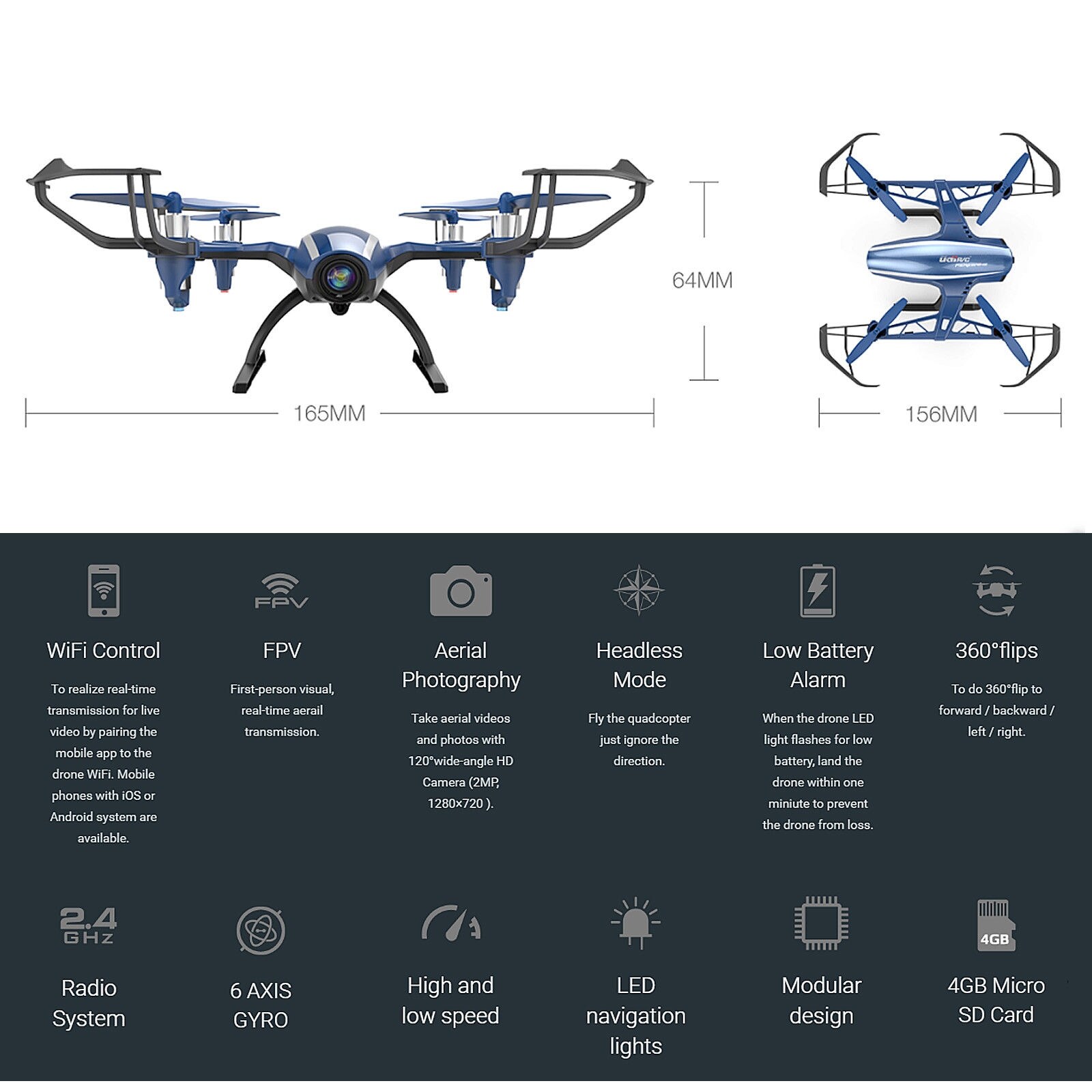 udi wing drone