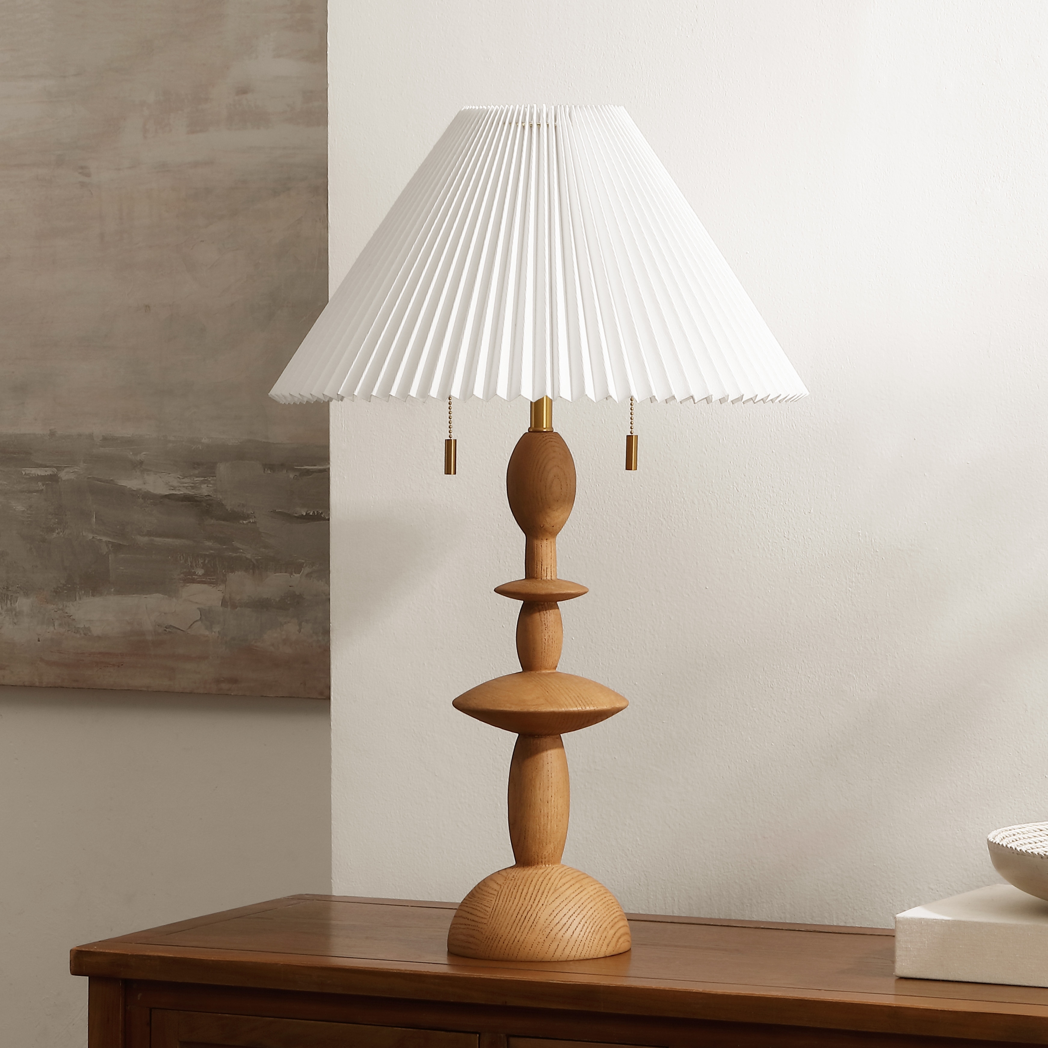 SAFAVIEH Lighting Mensy Scandinavian Resin Table Lamp, 29-Inch - 18"W x 18"D x 29"H