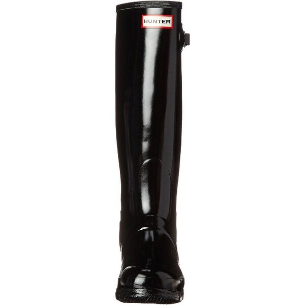 hunter black rain boots size 8