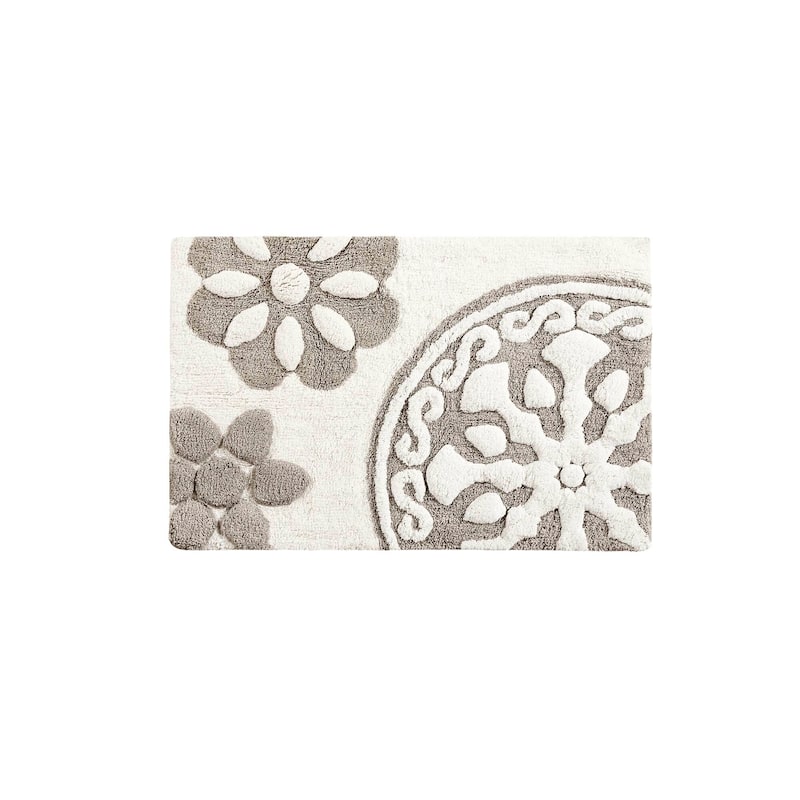 Madison Park Marrakesh Medallion Cotton Tufted Bath Rug