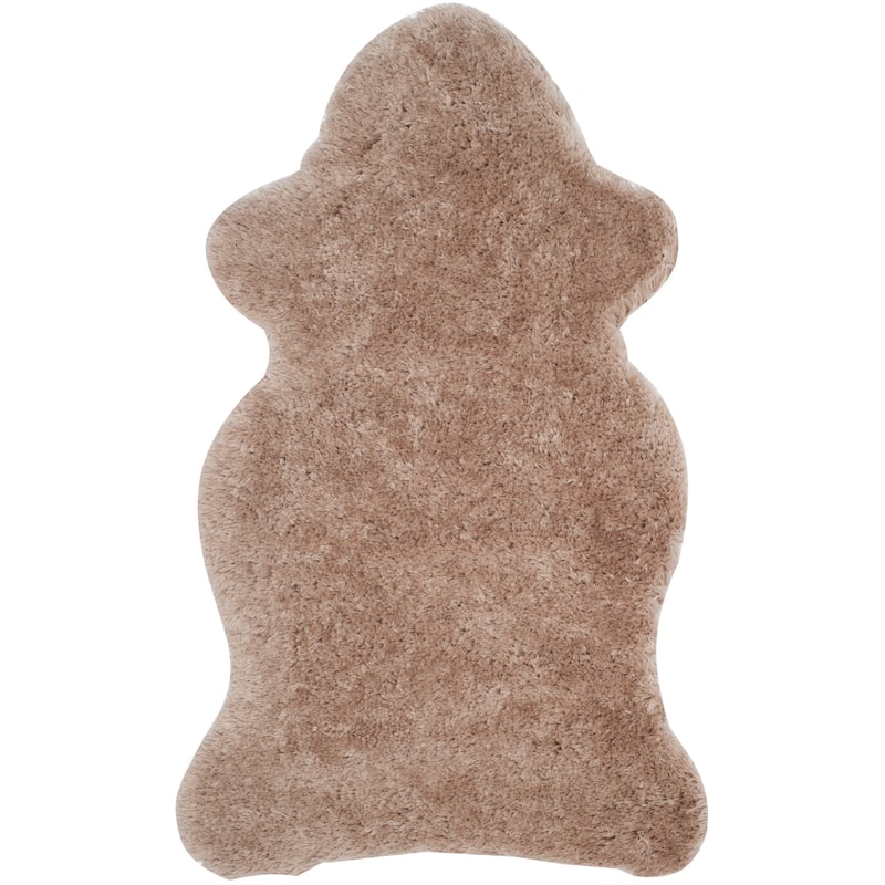 SAFAVIEH Handmade Arctic Shag Guenevere 3-inch Extra Thick Rug - 3' x 5' - Taupe