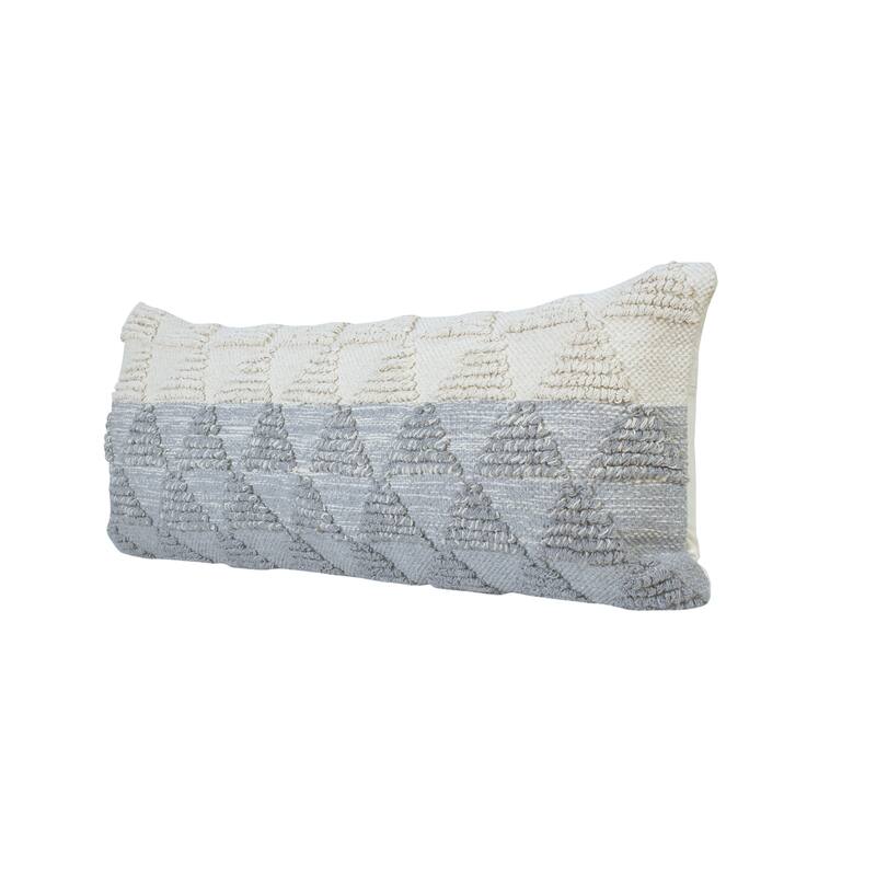 Sevita Contemporary Textured Diamond Cotton Throw Pillow