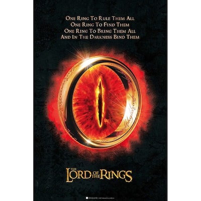 Lord of the Rings - The One Ring Art Poster - 24 x 36 Inch