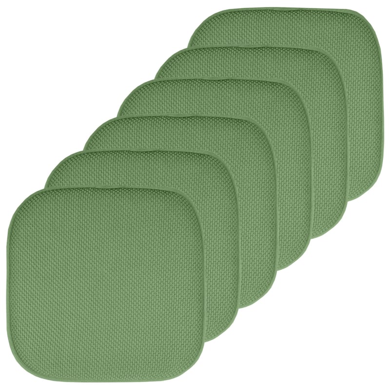16-in. Square Non-slip Memory Foam Seat Cushions (2 OR 4)