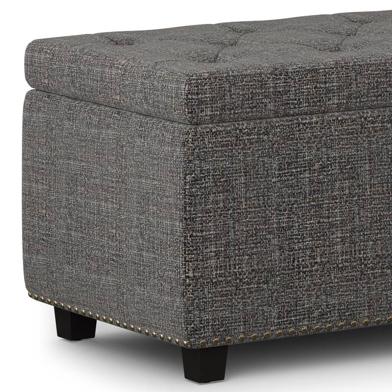 WYNDENHALL Springfield 48 inch Wide Rectangle Storage Ottoman