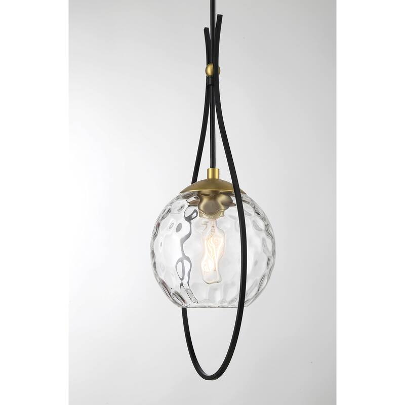 Minka Lavery 1531 Cody 9" Wide Mini Pendant with Clear Water Glass