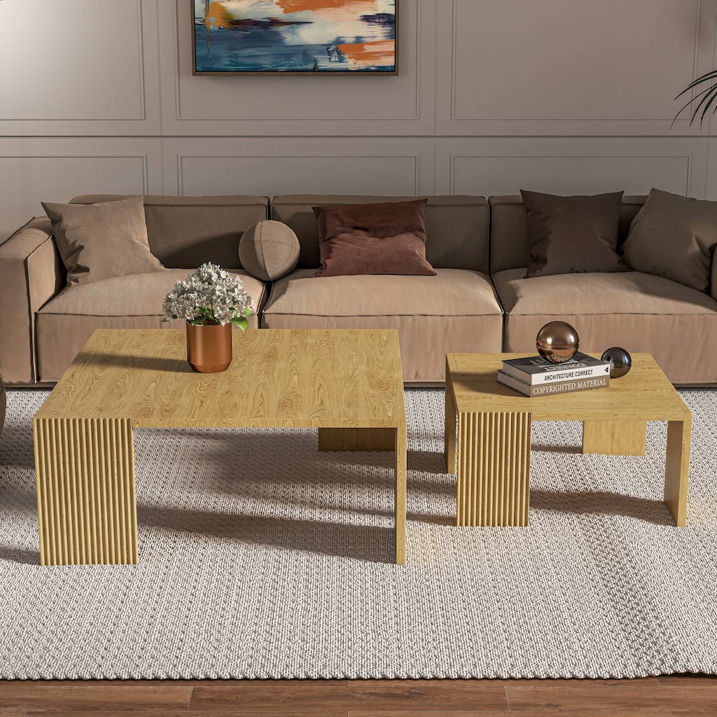 Square Solid Wood Coffee Table
