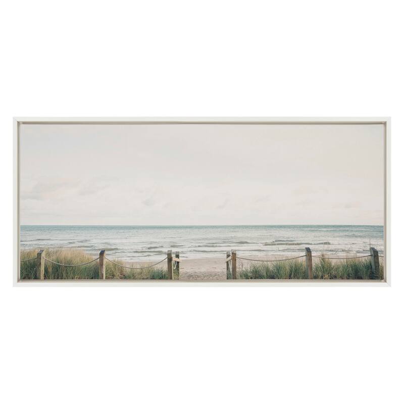 Kate and Laurel Sylvie Pale Sky Framed Canvas by Emiko and Mark Franzen of F2Images
