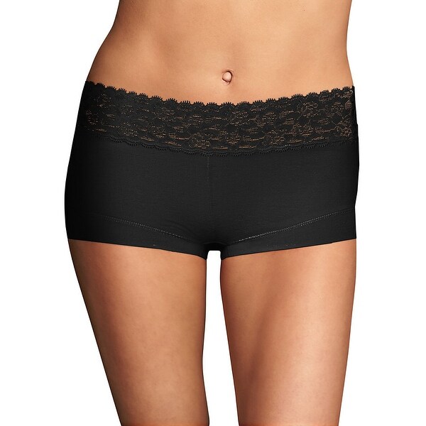 Maidenform Cotton Dream Boyshort with Lace. Opens flyout.