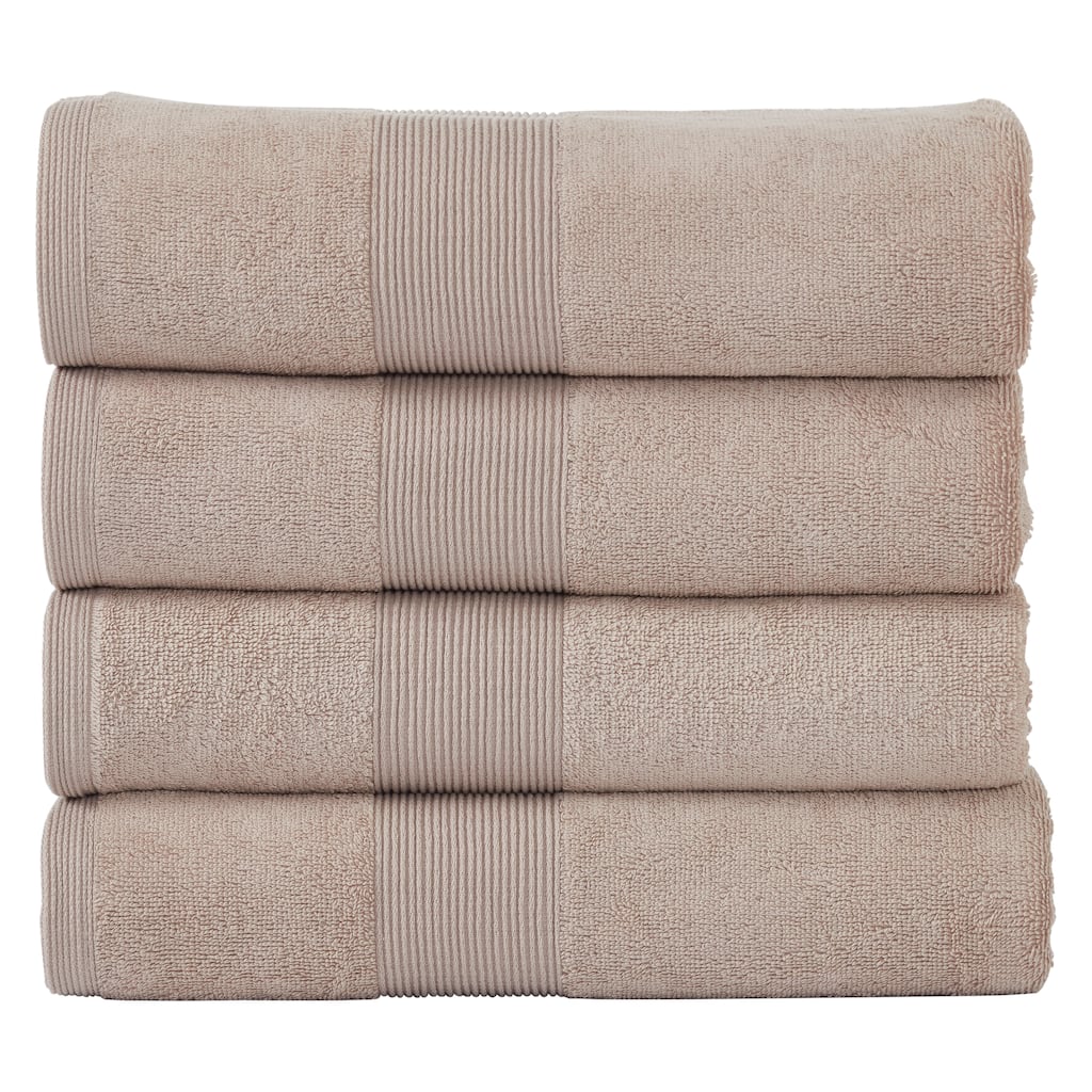 Fabstyles Soft Absorbent Bath Towel, 27 x 54 Inches, Set of 4