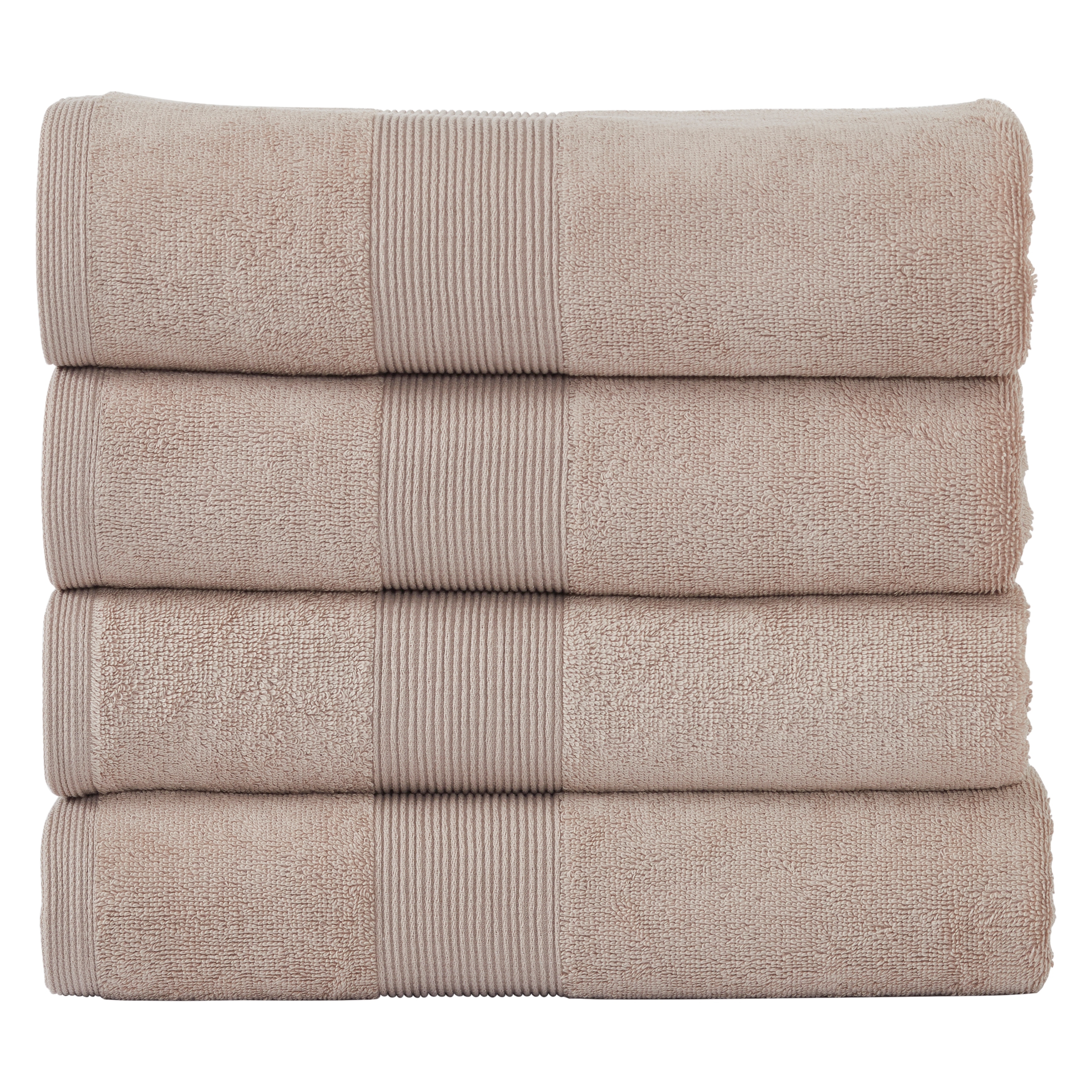 Fabstyles Soft Absorbent Bath Towel, 27 x 54 Inches, Set of 4