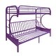 preview thumbnail 6 of 18, Lunar Twin/Full Bunk Bed with 2 Side Ladders