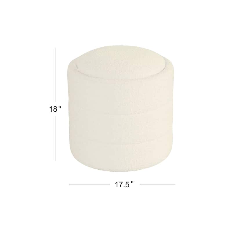 HomePop Storage Round Ottoman