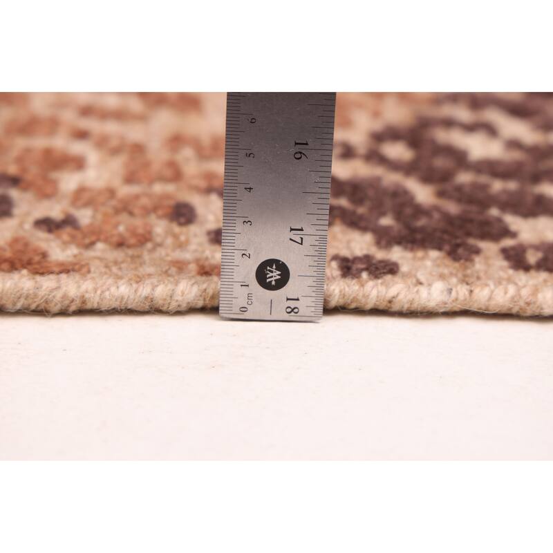 ECARPETGALLERY Hand-knotted Tangier Brown Wool Rug - 8'2 x 10'3