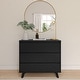 preview thumbnail 21 of 40, Plank and Beam Scandinavian 3-Drawer Dresser Black