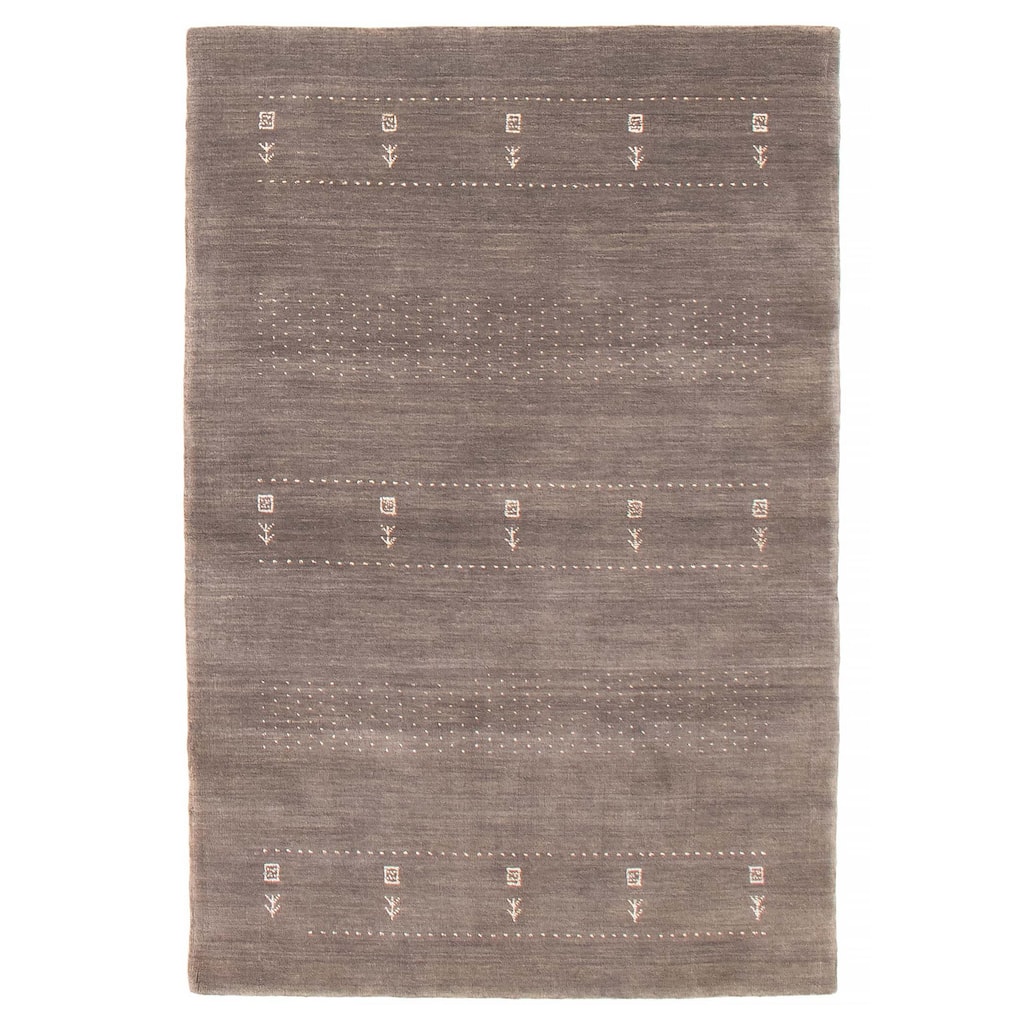 Kashkuli Gabbeh Grey Rug 3'9" x 5'10" - 3'9 x 5'10