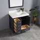 preview thumbnail 35 of 79, Willow Collections 36 in x 22 Aberdeen Freestanding Bathroom Vanity with Right Offset Bowl Sink and Countertop