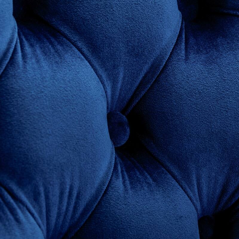 GDF Studio - Riveton Modern Swivel Velvet Upholstered Bar Stools with Tufted Back (Set of 2)