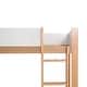 preview thumbnail 8 of 15, Furniture of America Oryas 2-Piece White and Natural Solid Wood Twin over Twin Bunk Bed and Dresser Kids Bedroom Set