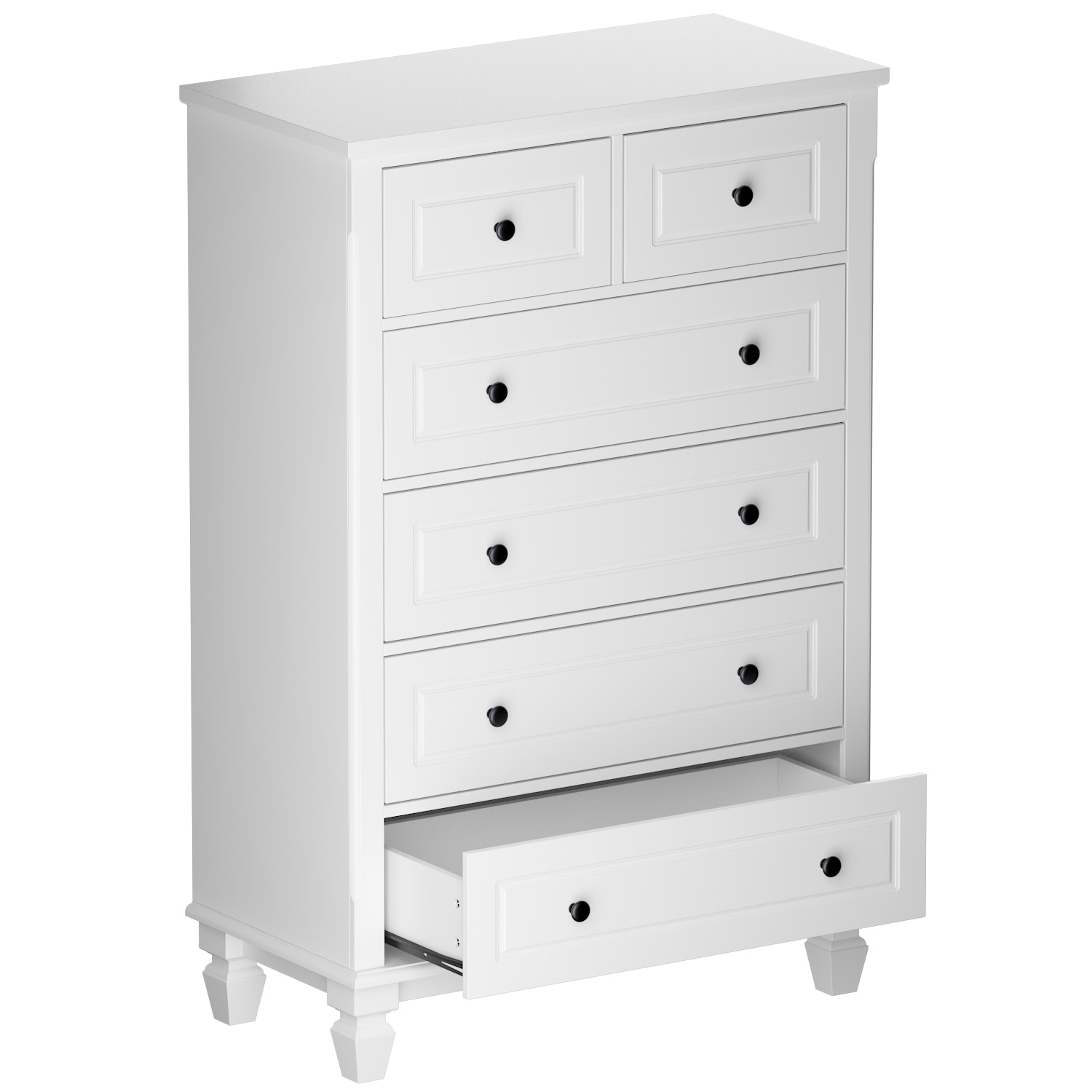 white tall dresser for bedroom biukpci with 5 Drawers, Vertical Storage Bedroom, Wood Dresser for Hallway, Wooden Tall Chest of Drawers for Entryway, Nursery, Lingerie Chest Drawer, Modern Farmhouse Style : Home The cabinet features 6 spacious drawers with the top 2 drawers featuring wide slides to easily store your t 6 Drawer Tall Dresser with