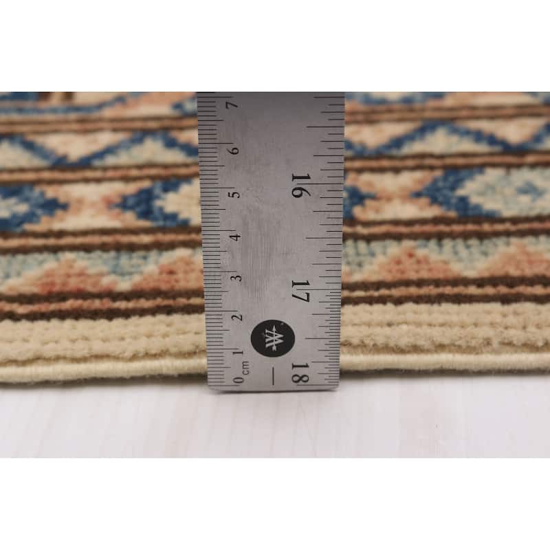 ECARPETGALLERY Hand-knotted Finest Ghazni Cream Wool Rug - 6'6 x 9'8