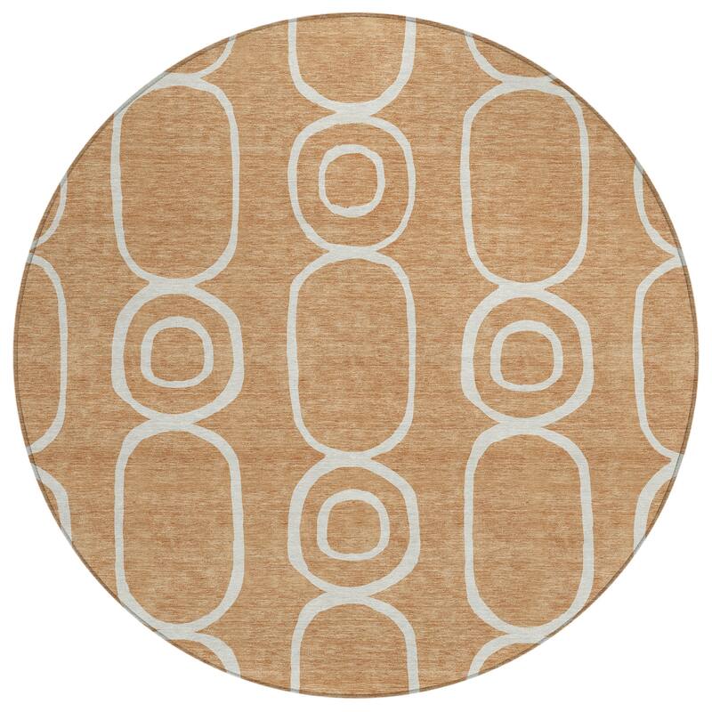 Machine Washable Indoor/ Outdoor Modern Vibe Chantille Rug