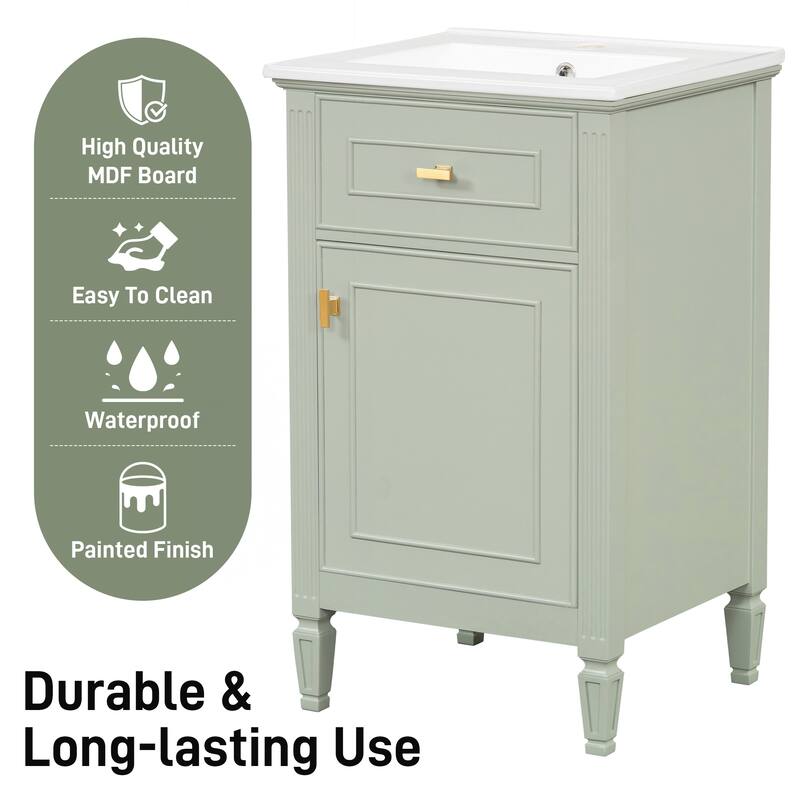 Modern Bathroom Vanity with Functional Storage and Stylish Design