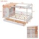 preview thumbnail 26 of 25, Multifunction Full Size House Bed Frame w/ 2 Drawers & Built-in Wardrobe(with Curtain), Wood Storage Bed Frame for Kids, Teens